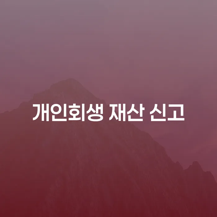 개인회생 재산 신고, 나에게 꼭 필요한가?